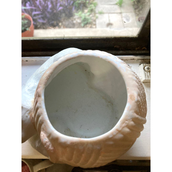 Vintage 80s CAT & Yarn Plant Holder / Succulent Planter / Kitty Trinket - Picture 5 of 8